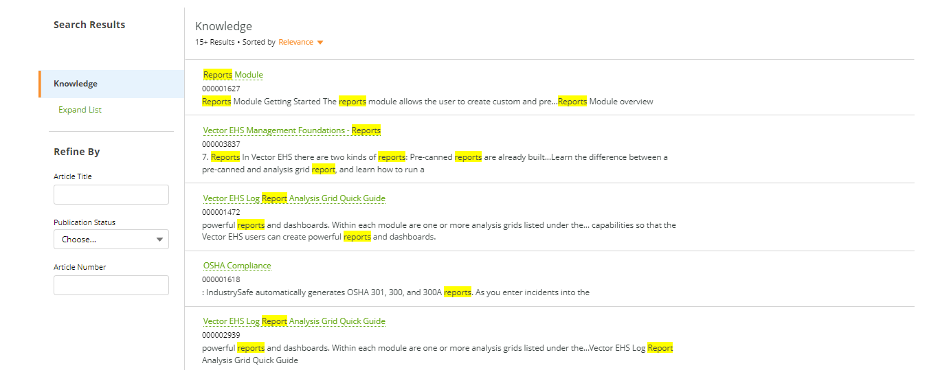 How to Use the EHS Support Center