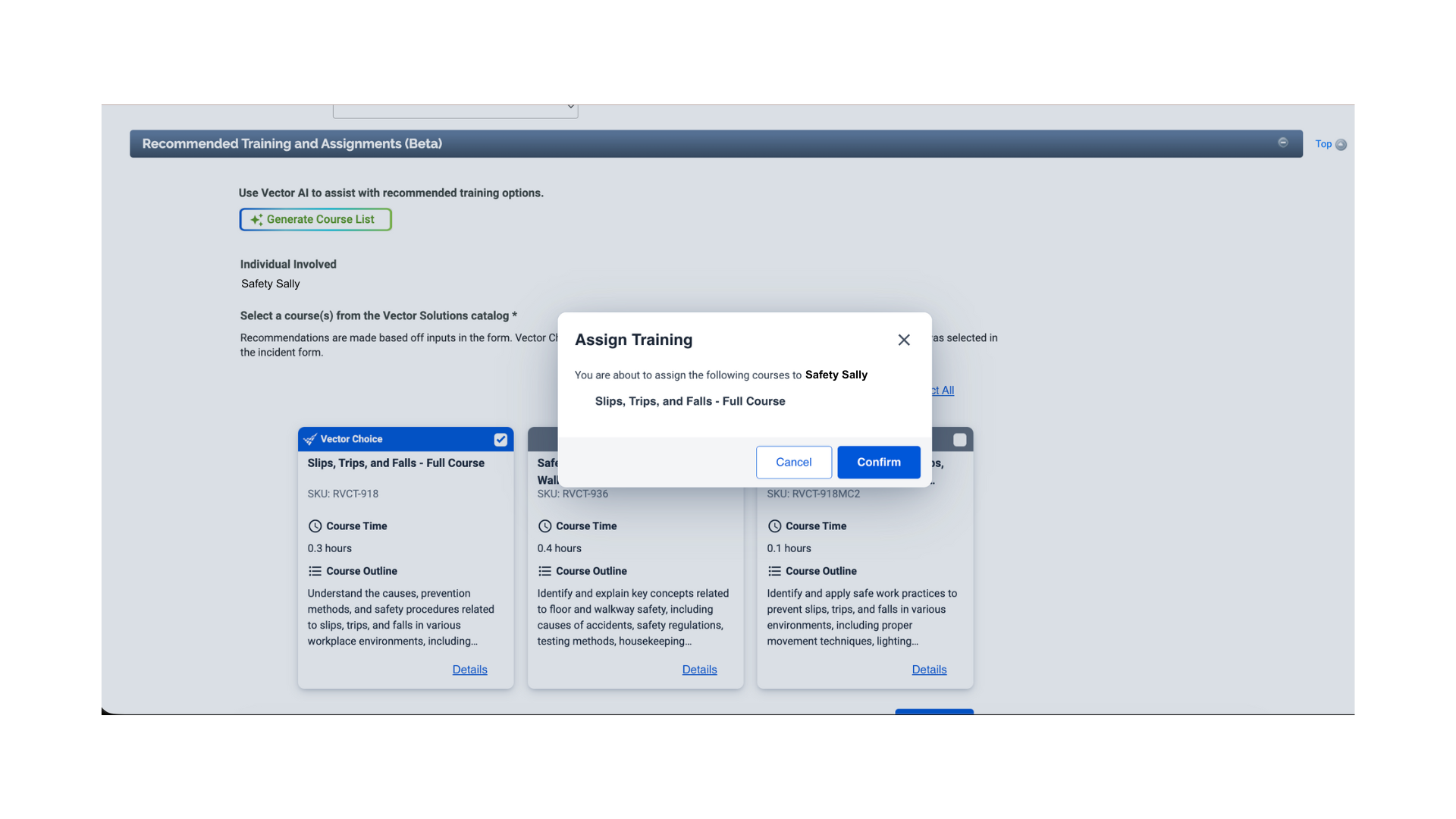 Vector EHS Management Release Notes - 6.35